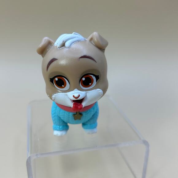 Disney Junior Puppy Dog Pals Mini Figure Keia Blue Sweater Orange Collar 2 1/2" - Picture 1 of 7